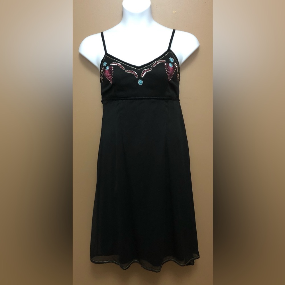 Black dress with beautiful bead / sequin detail